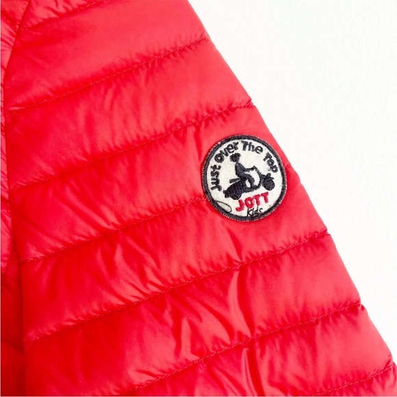 JOTT Kids Light Puff Down puffer Jacket Oscar Boys 12/14 Years Orange - Picture 3 of 9